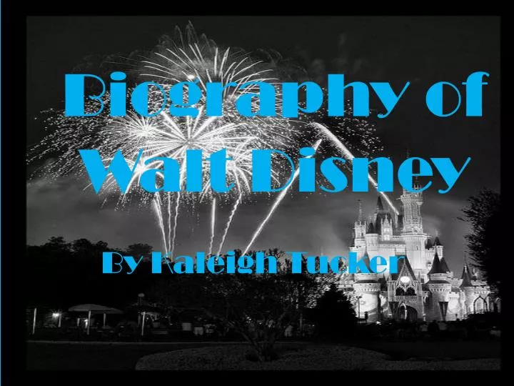 biography of walt disney