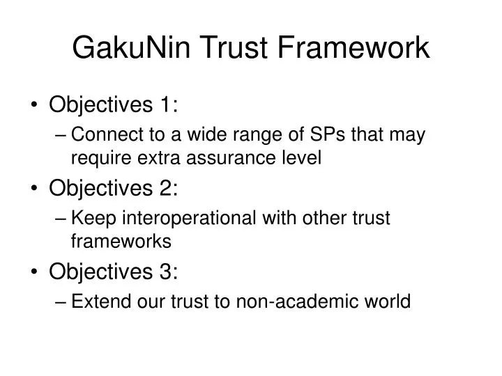 gakunin trust framework