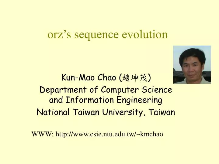 orz s sequence evolution