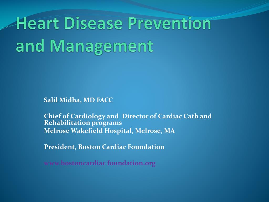 PPT - Heart Disease Prevention and Management PowerPoint Presentation ...