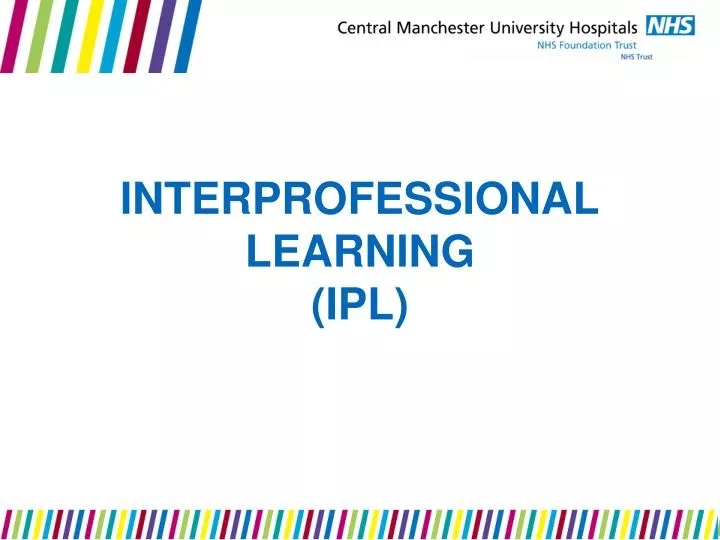 interprofessional learning ipl
