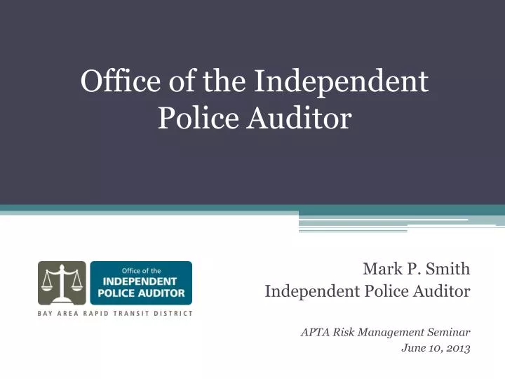 office of the independent police auditor