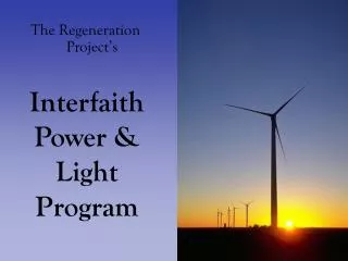 Interfaith Power &amp; Light Program