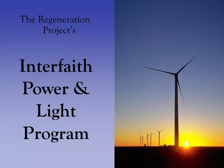 interfaith power light program