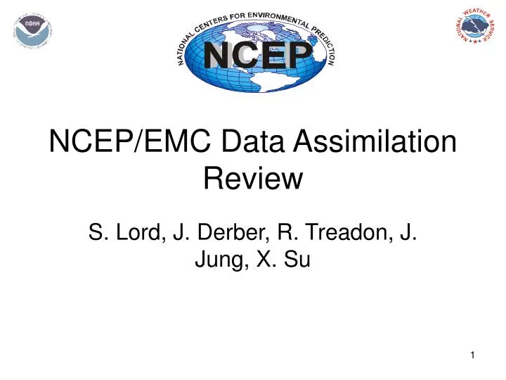 ncep emc data assimilation review