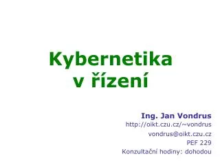 kybernetika v zen
