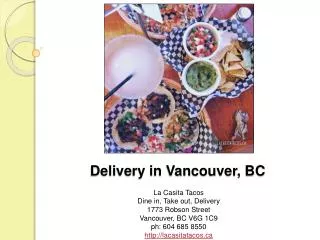 Delivery in Vancouver, BC