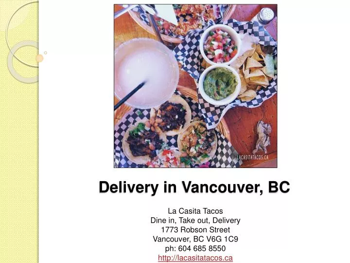 delivery in vancouver bc