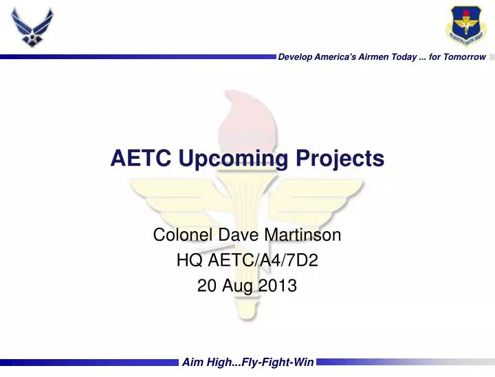 aetc upcoming projects