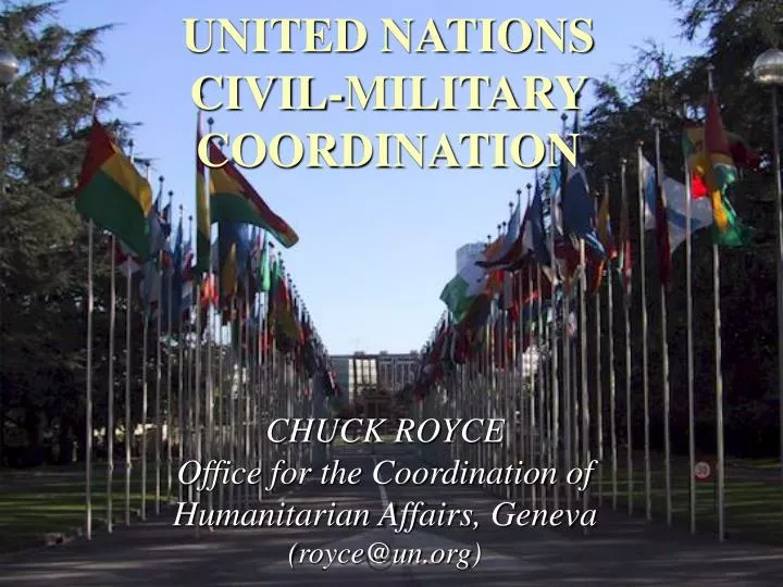 united nations civil military coordination