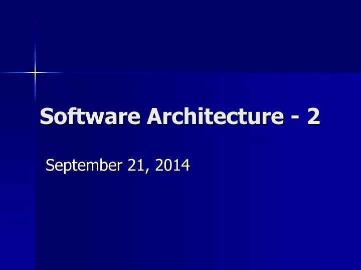 software architecture 2