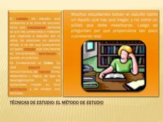 t cnicas de estudio el m todo de estudio