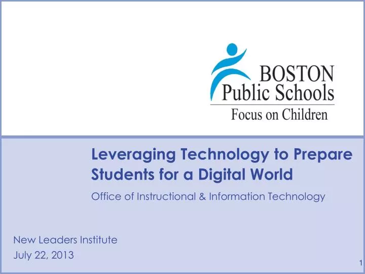 leveraging technology to prepare students for a digital world