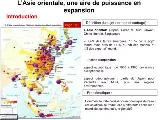 l asie orientale une aire de puissance en expansion