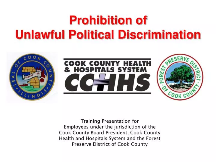 prohibition of unlawful political discrimination