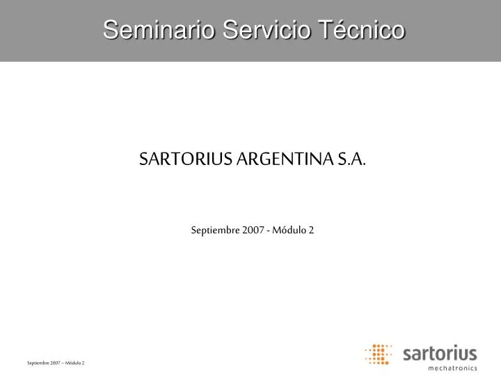 seminario servicio t cnico