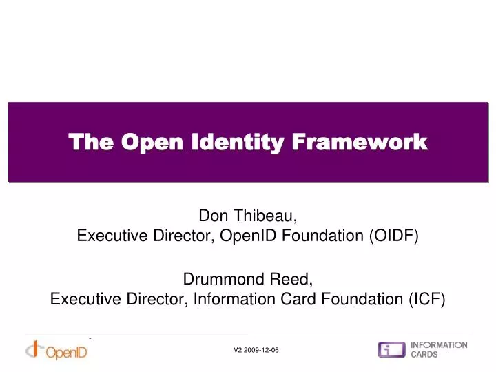 the open identity framework