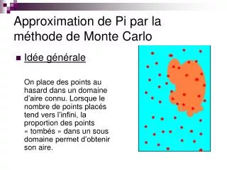 approximation de pi par la m thode de monte carlo