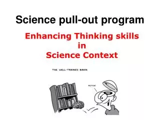 Science pull-out program
