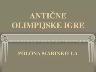 anti ne olimpijske igre