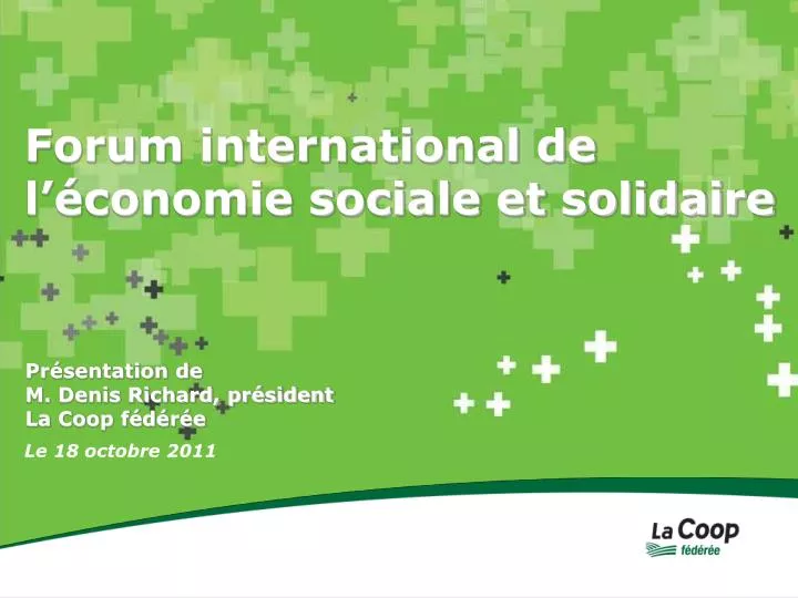 forum international de l conomie sociale et solidaire