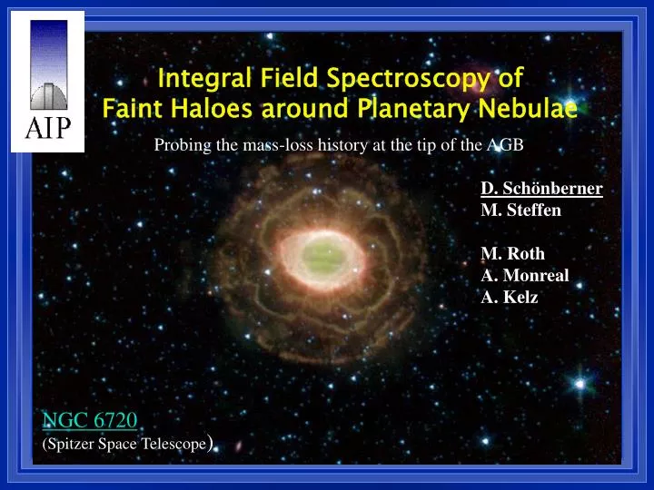 integral field spectroscopy of faint haloes around planetary nebulae