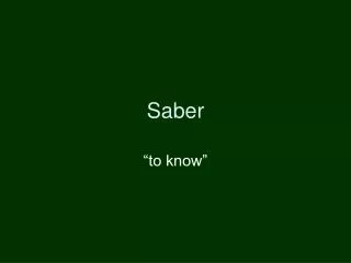 saber