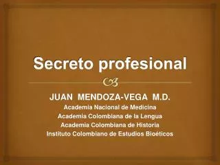 secreto profesional
