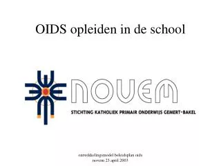 oids opleiden in de school