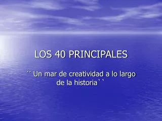los 40 principales