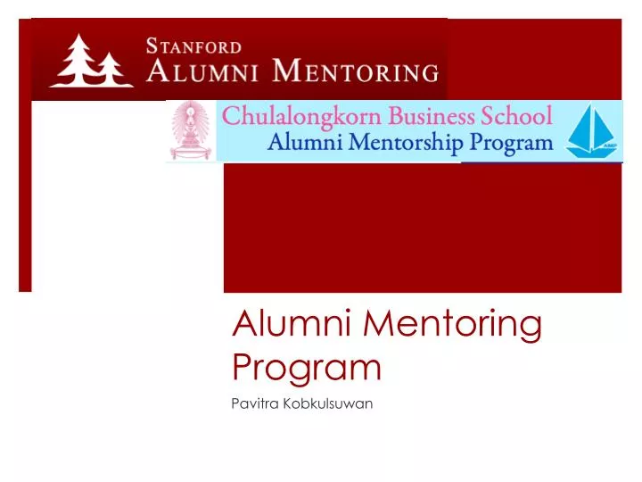 alumni mentoring program