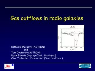 Gas outflows in radio galaxies