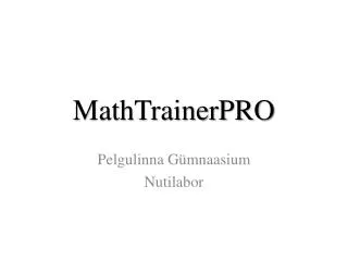 mathtrainerpro
