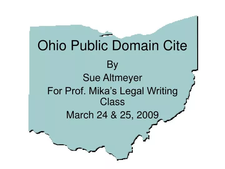 ohio public domain cite
