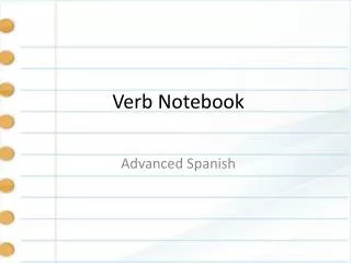 Verb Notebook