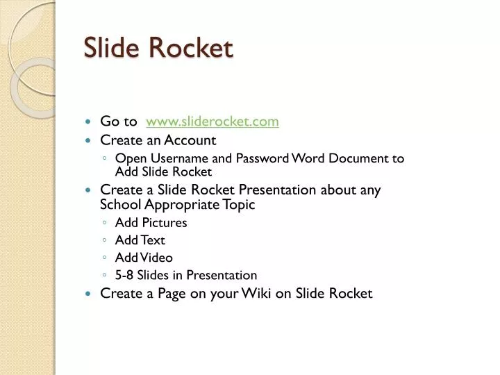 slide rocket