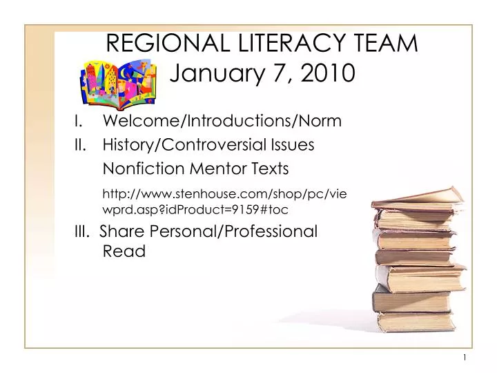 regional literacy team january 7 2010