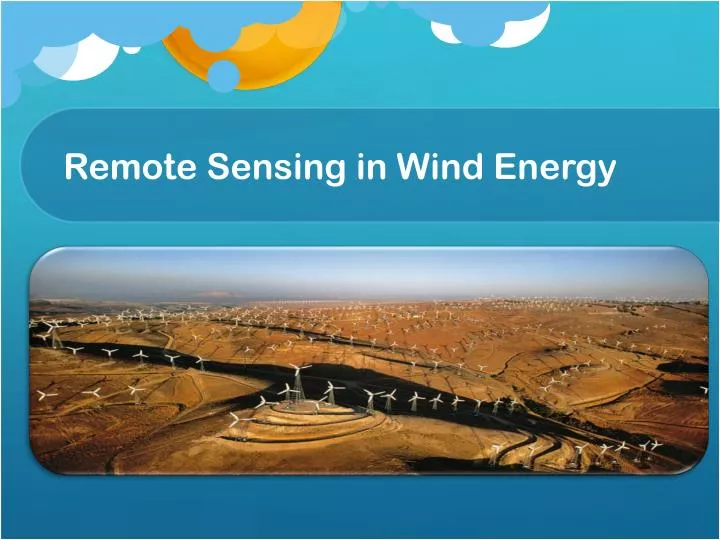 remote sensing in wind energy