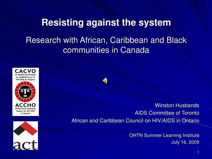 resisting against the system research with african caribbean and black communities in canada