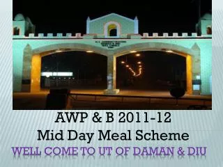 Well come to UT of Daman &amp; Diu