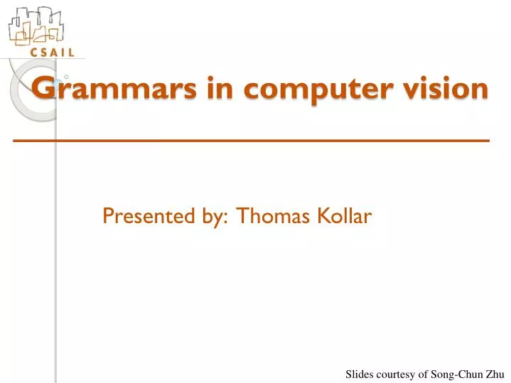 grammars in computer vision