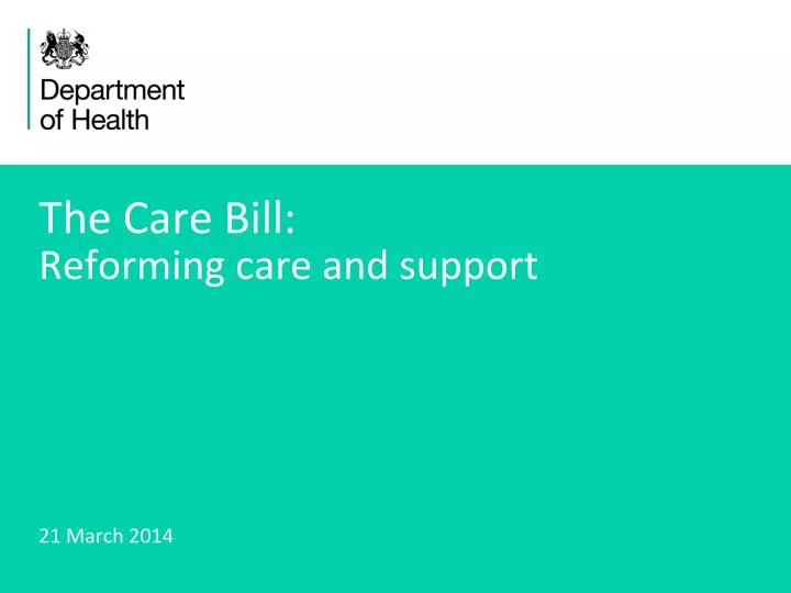 the care bill reforming care and support