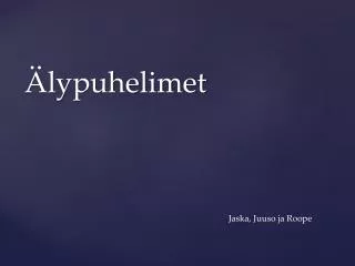 lypuhelimet