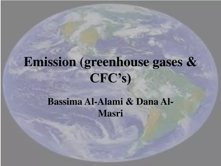 emission greenhouse gases cfc s