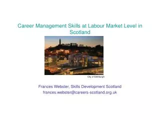 Career Management Skills at Labour Market Level in Scotland