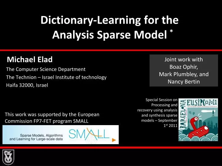 dictionary learning for the analysis sparse model
