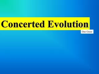 Concerted Evolution