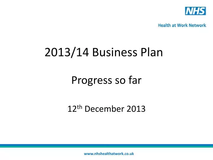 2013 14 business plan