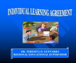 INDIVIDUAL LEARNING AGREEMENT