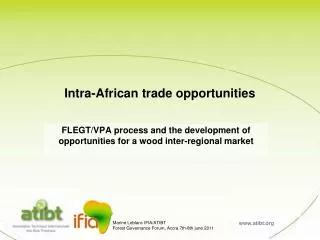 Intra-African trade opportunities